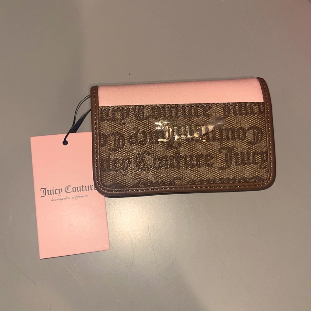 Juicy chestnut chino pink spring fling cardholder